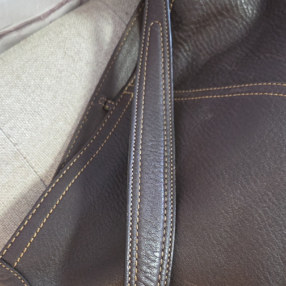 Vintage Coach 5715 Brown HOBO Shoulder Bag Genuine Pebbled Leather - Picture 8 of 12
